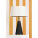 Jen 24.5 inch 15.00 watt Aged Brass and Black Linen Table Lamp Portable Light