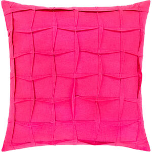 Halen 22 X 22 inch Bright Pink Pillow Cover