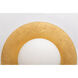 Cadence 1 Light 21 inch White Lustro / Gold Leaf Combo Semi Flush Ceiling Light