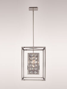 Struttura 1 Light 8 inch Stainless Steel Mini Pendant Ceiling Light