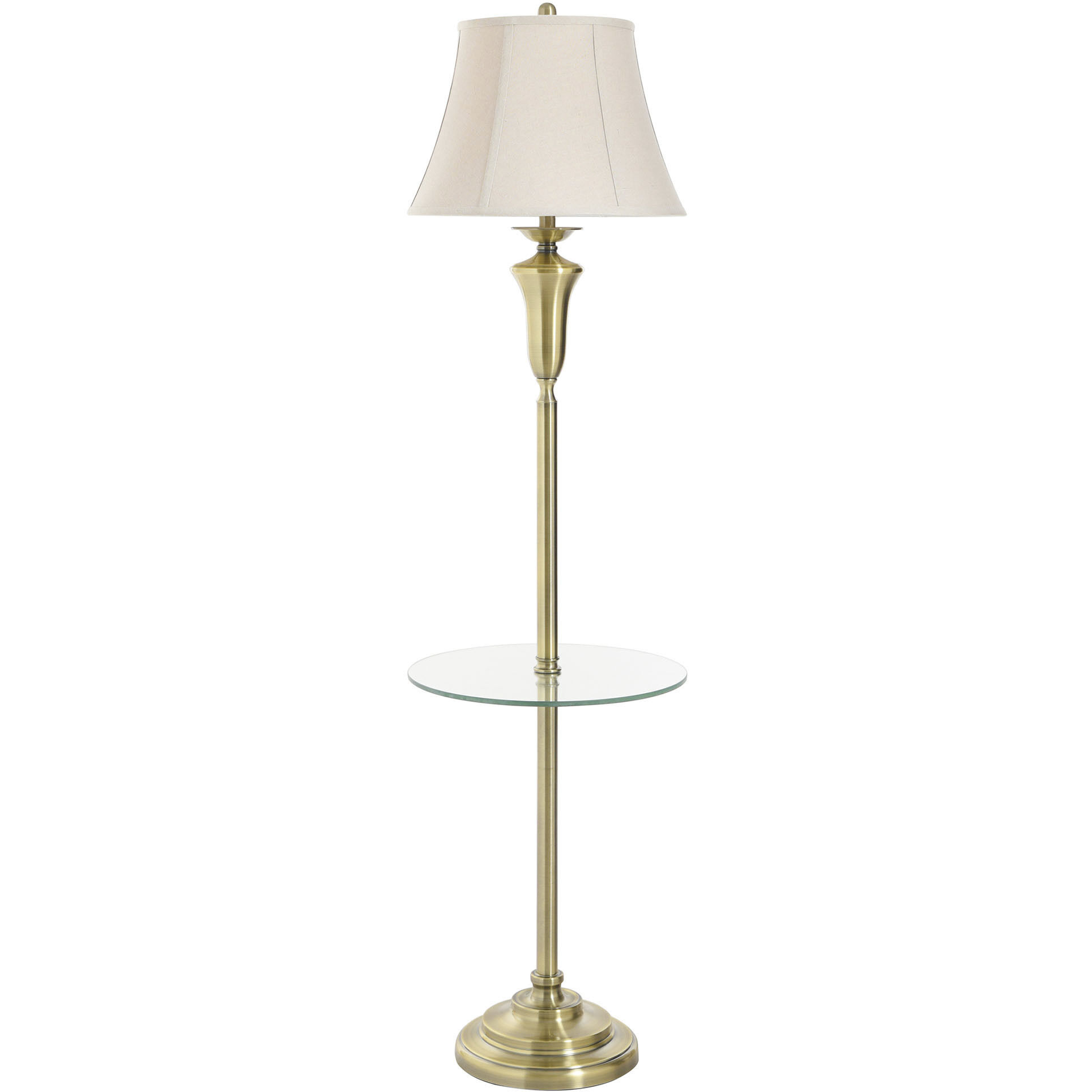 Signature 61 inch 150 watt Antique Brass Floor Lamp Portable Light