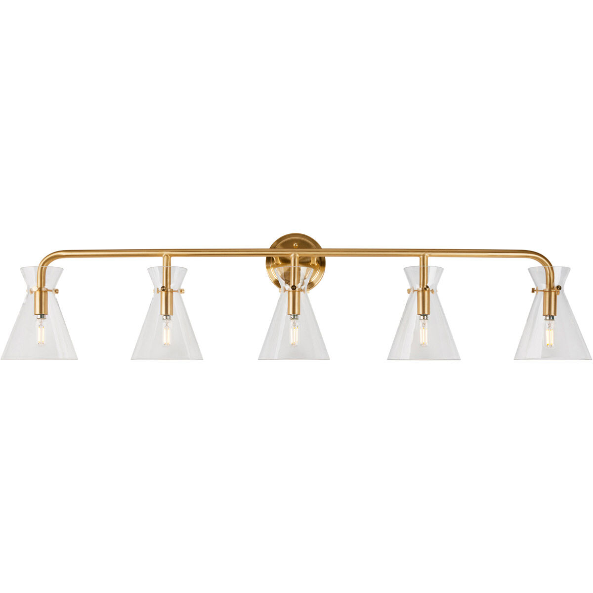 Beaker 5 Light 45.50 inch Bathroom Vanity Light