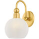 Jerica 1 Light 6.5 inch Aged Brass Bath and Vanity Wall Light