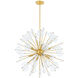 Linnea 8 Light 30 inch Aged Brass Chandelier Ceiling Light