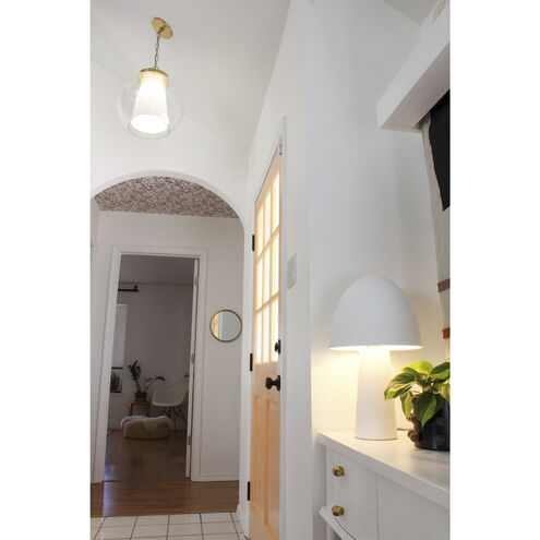 Sasha LED 15 inch Aged Brass Pendant Ceiling Light