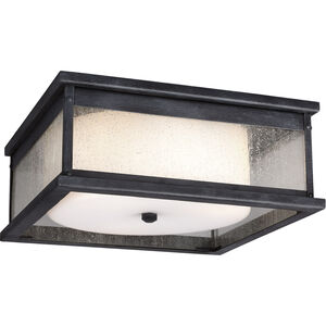 Sean Lavin Pediment 3 Light 13 inch Dark Weathered Zinc Outdoor Flush Mount