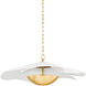 Madeline LED 24.75 inch Aged Brass Pendant Ceiling Light