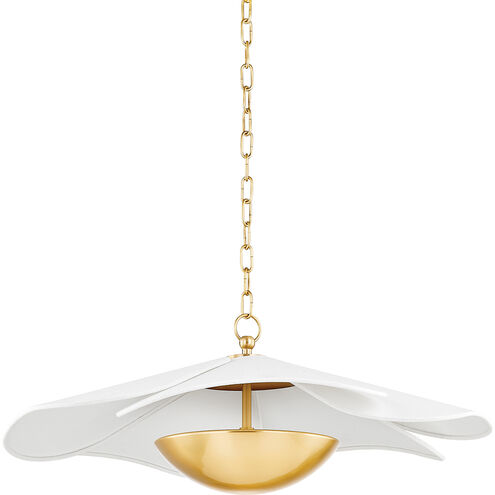 Madeline LED 24.75 inch Aged Brass Pendant Ceiling Light