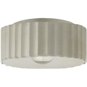 Radiance 1 Light 13 inch White Crackle Flush Mount Ceiling Light