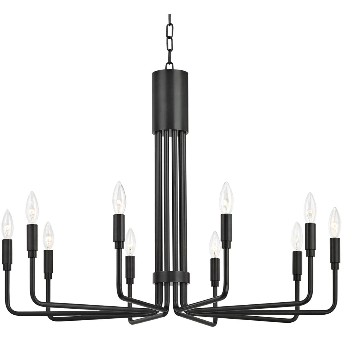 Brigitte 10 Light 32 inch Old Bronze Pendant Ceiling Light