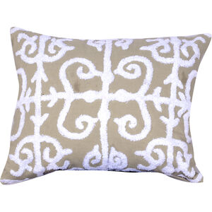 Embroidered 20.00 inch  X 16.00 inch Decorative Pillow