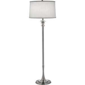 Ellie 59 inch 150.00 watt Antique Nickel Floor Lamp Portable Light