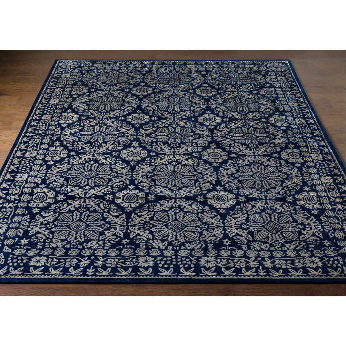 Hendrick 96 X 60 inch Dark Blue Rug, Rectangle
