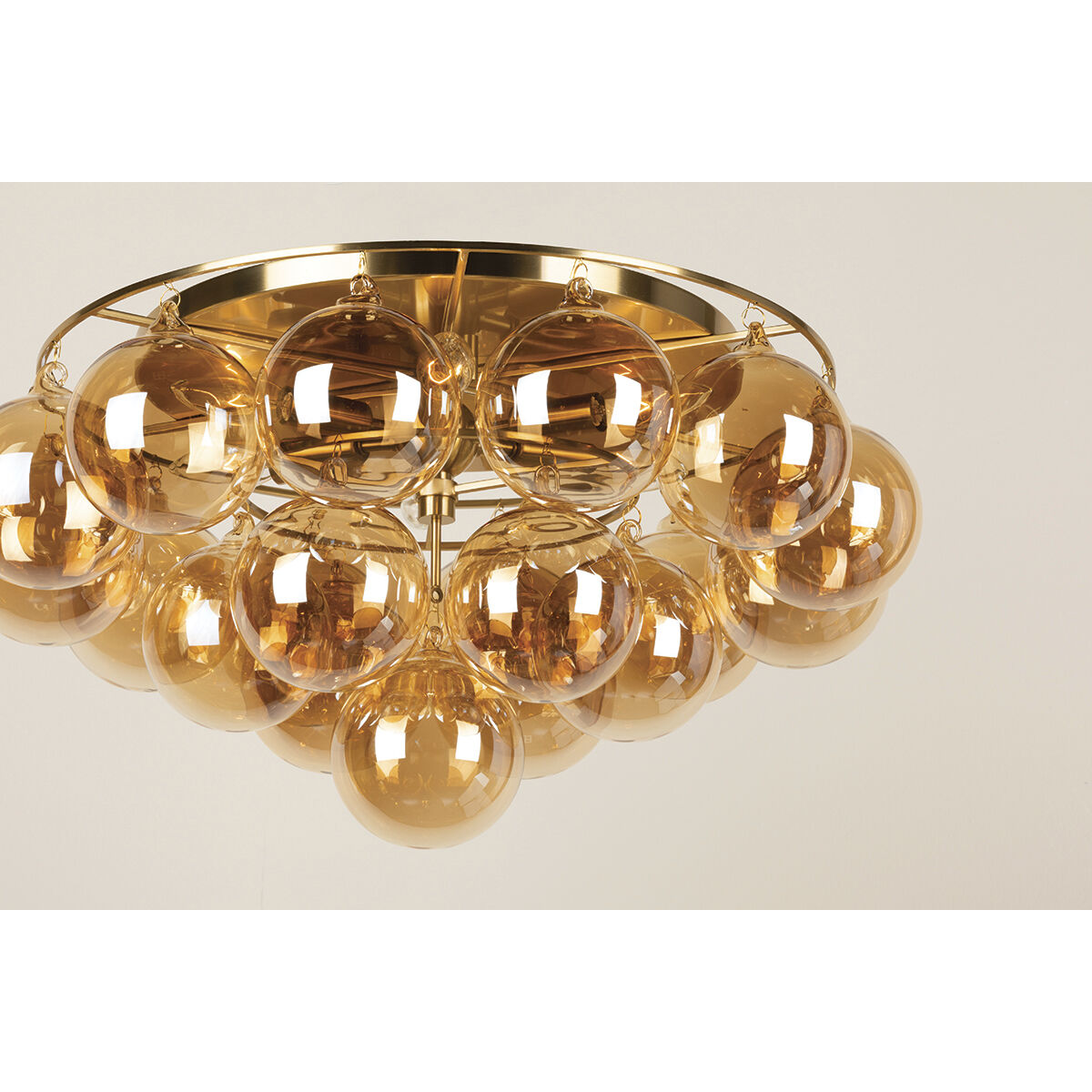 Mimi 6 Light 23 inch Aged Brass Flush Mount Ceiling Light