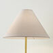 Jewel 16 inch 8.00 watt Aged Brass Table Lamp Portable Light