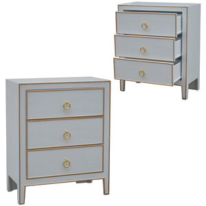 Phoebe White and Gold Chest