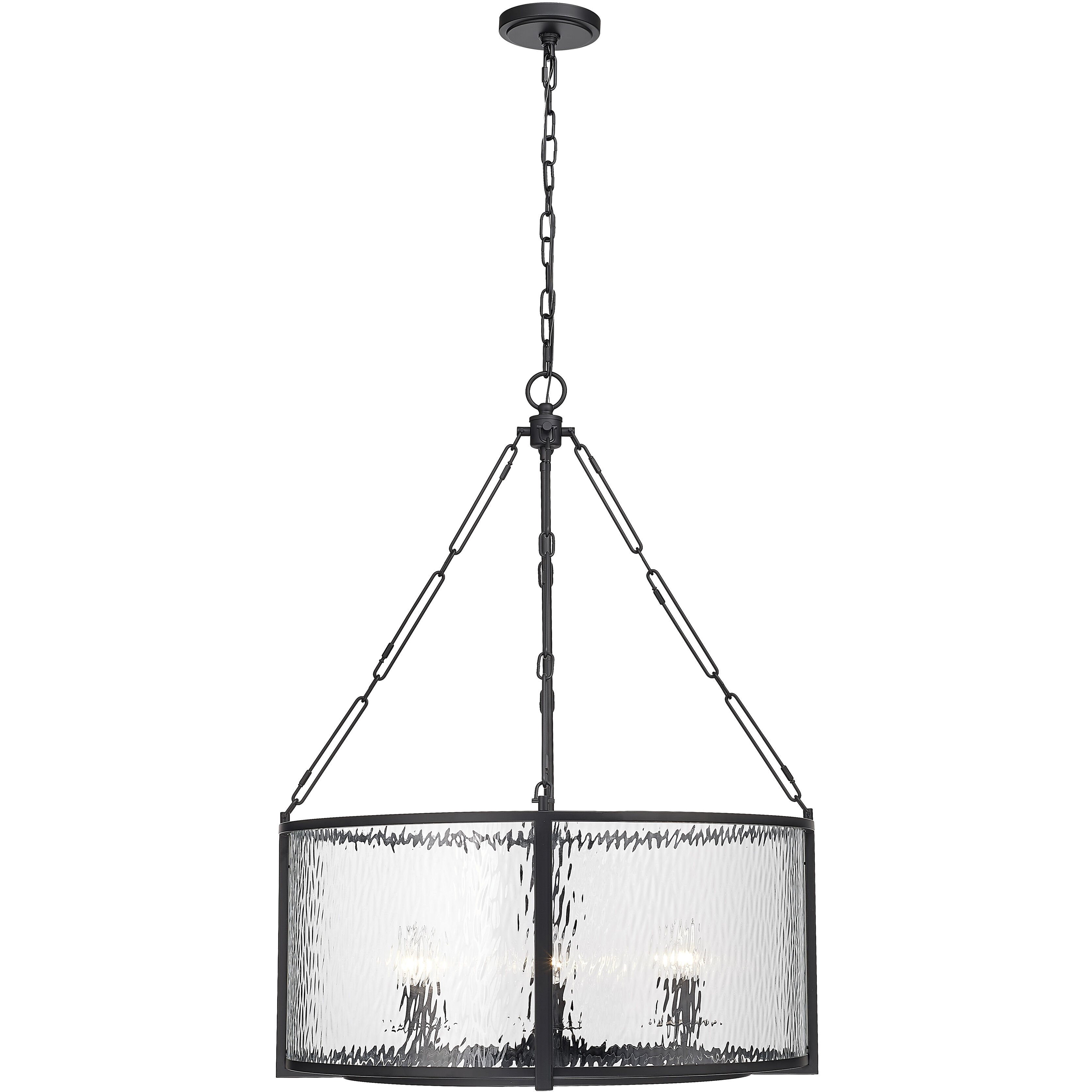 Barrington 6 Light 26 inch Matte Black Chandelier Ceiling Light