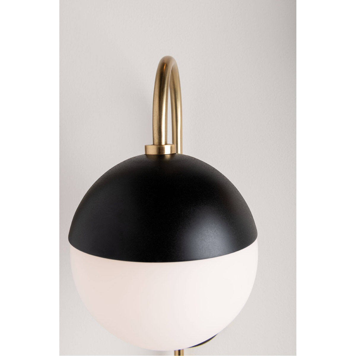 Renee 1 Light Aged Brass and Black Wall Sconce Wall Light