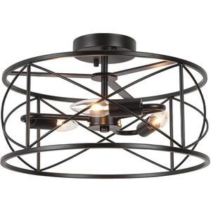 Calah 3 Light 15.00 inch Semi-Flush Mount