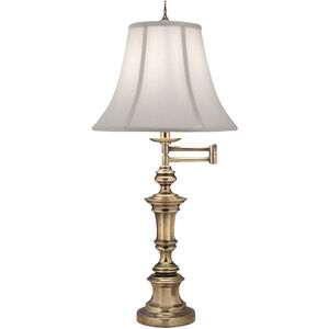 Ellie 31 inch 150.00 watt Burnished Brass Table Lamp Portable Light