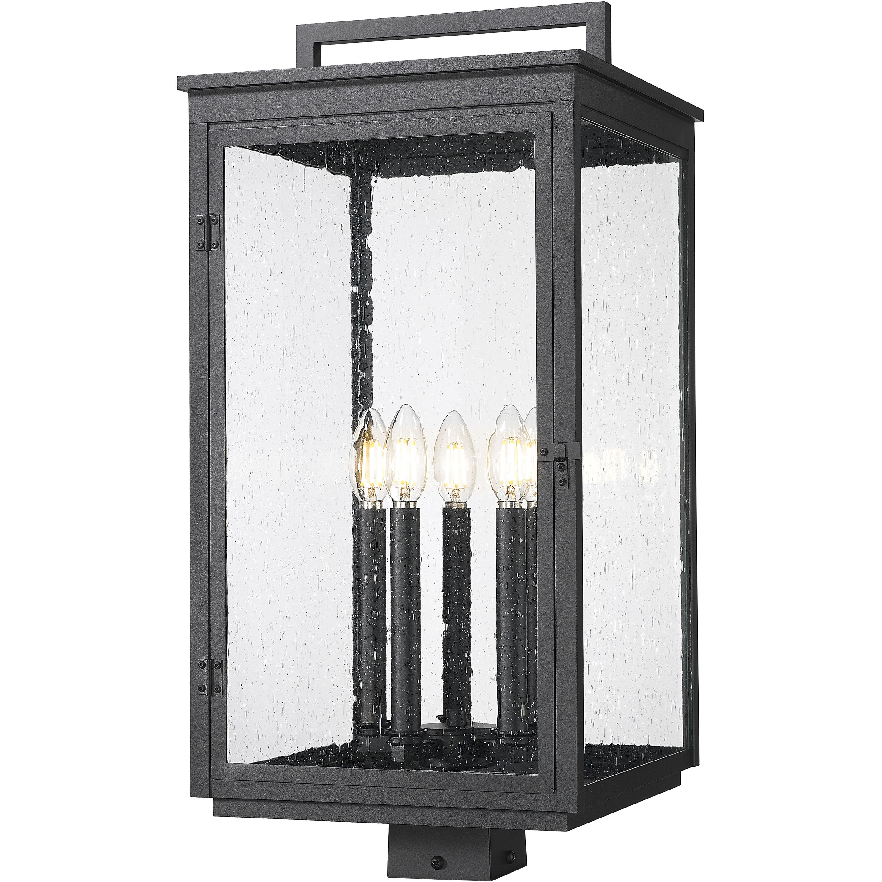 Hartwell 5 Light 25.25 inch Sand Black Outdoor Post Mount Fixture