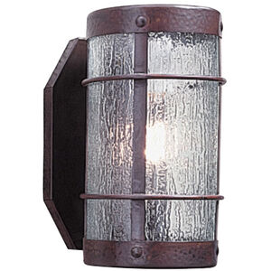 Arroyo Craftsman Valencia 1 Light 6.25 inch Bronze Wall Mount Wall Light in Amber Mica VS-9NRM-BZ - Open Box