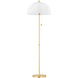 Meshelle 64.25 inch 25.00 watt Aged Brass Floor Lamp Portable Light