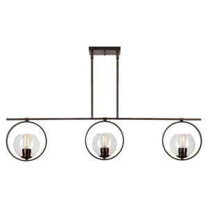 Signature 3 Light 45 inch Antique Bronze Island Pendant Ceiling Light