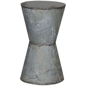 Tinton Garden 14 inch Galvanized Outdoor Accent Table, Round