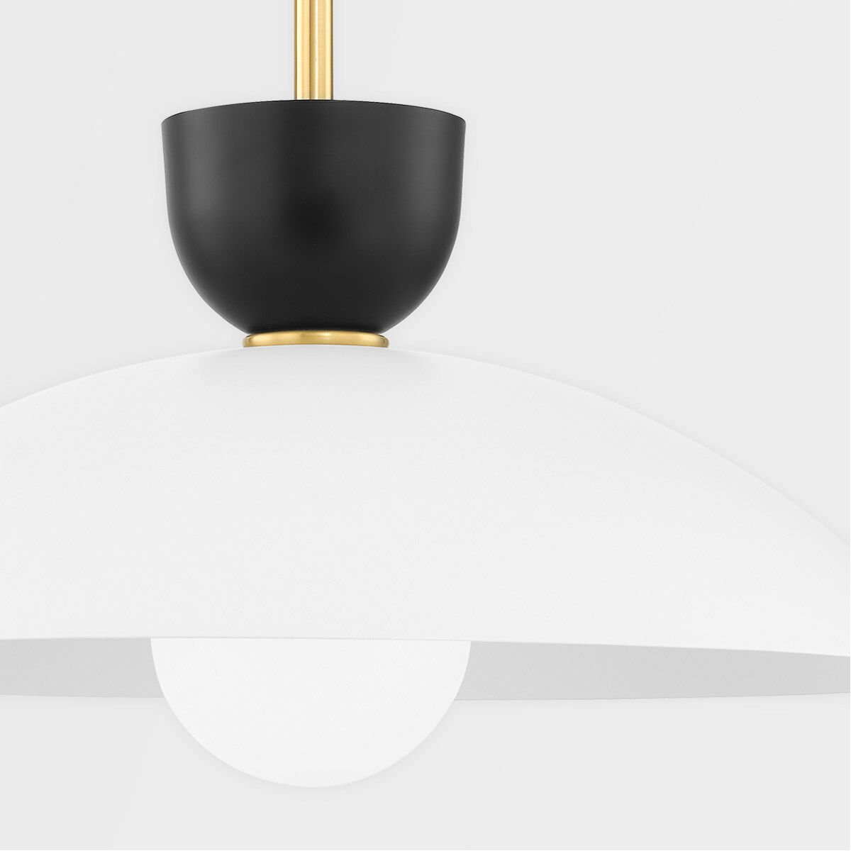 Whitley 1 Light Aged Brass Pendant Ceiling Light, Large