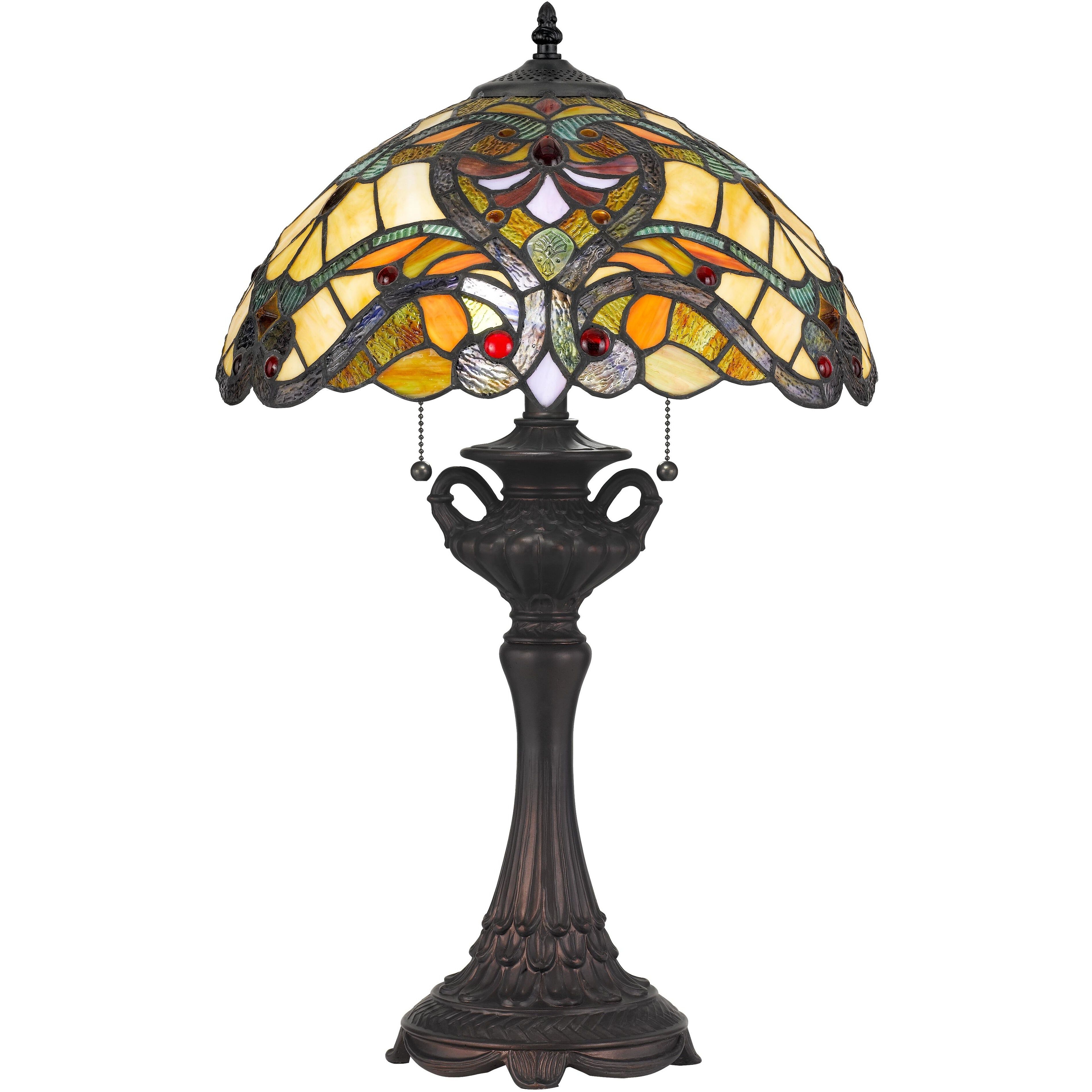 Tiffany 25 inch 60 watt Table Lamp Portable Light