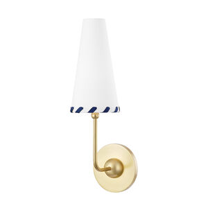 Cassie LED 4.75 inch Aged Brass Wall Sconce Wall Light