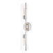Ariel 2 Light 6 inch Polished Nickel Wall Sconce Wall Light