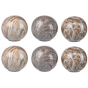 Marbleized Brown Decorative Accent