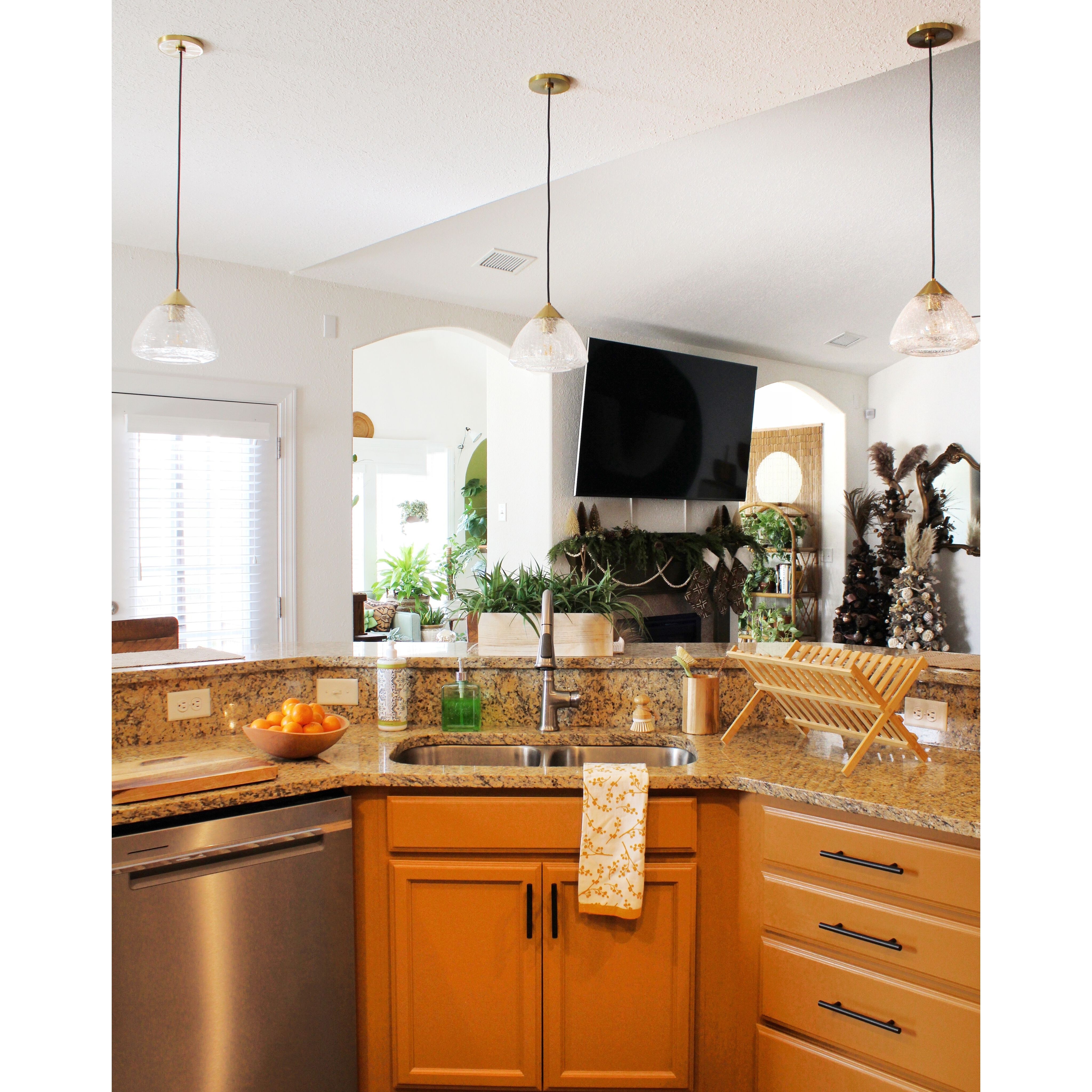 Maya 1 Light 9 inch Aged Brass Pendant Ceiling Light