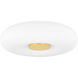 Imani LED 13.75 inch Aged Brass Flush Mount Ceiling Light