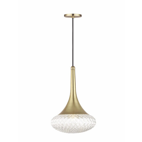 Bella 1 Light 12 inch Aged Brass Pendant Ceiling Light