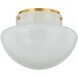 Lilou 1 Light 13 inch Aged Brass Flush Mount Ceiling Light