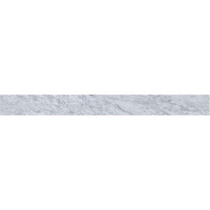 Backsplash 42 X 1 X 4 inch Carrara White Bathroom Vanity Backsplash