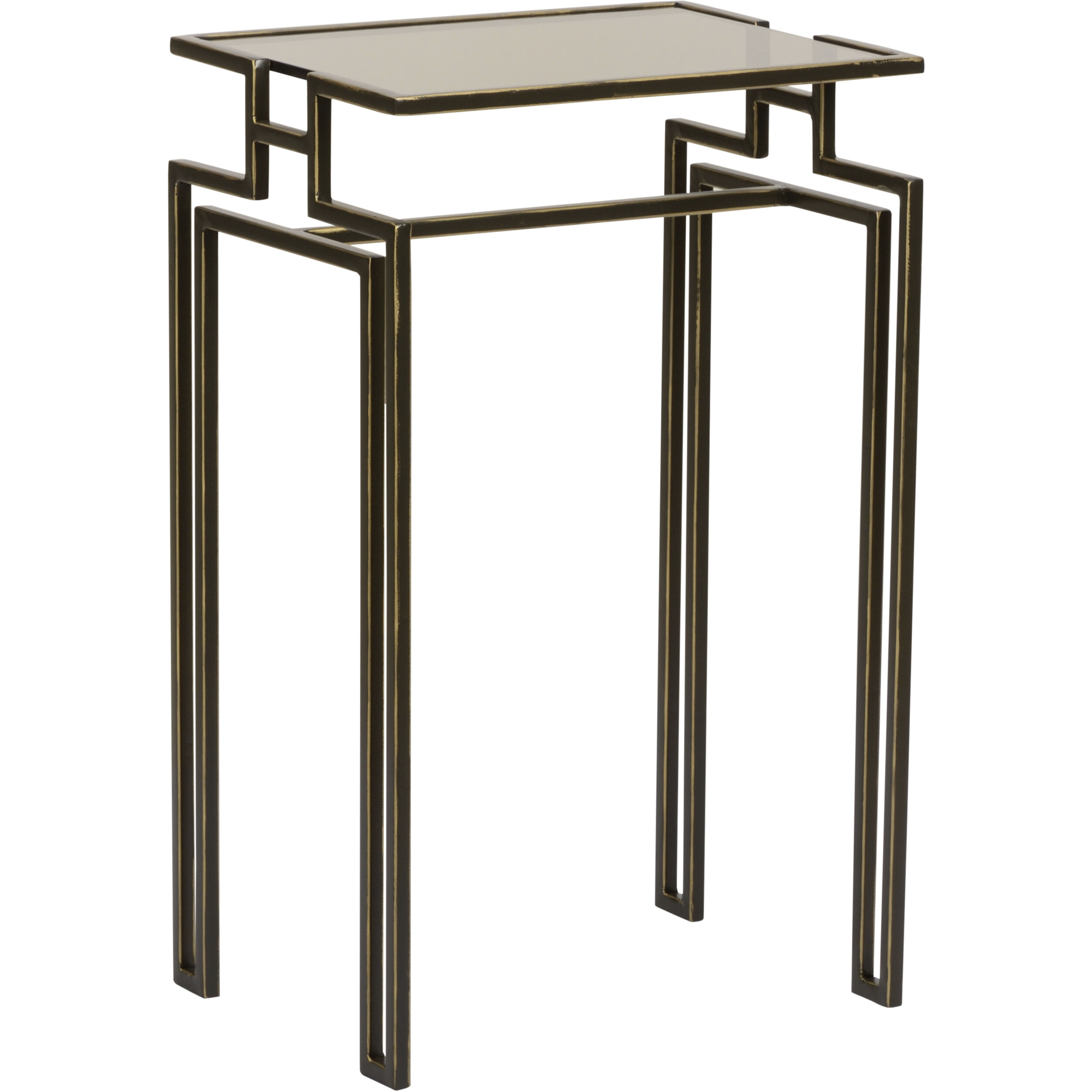 Wildwood 24 X 15 inch Bronze/Smoky Accent Table