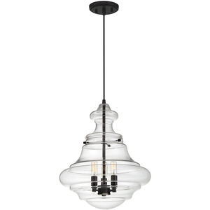 Industrial 3 Light 15.00 inch Pendant
