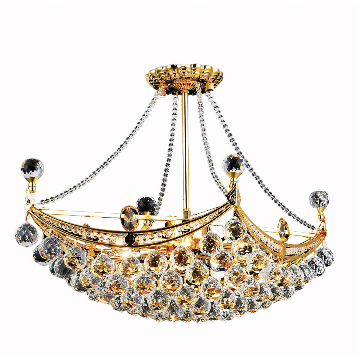 Corona 6 Light 14.00 inch Mini Chandelier