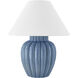 Clarendon 20 inch 60.00 watt Aged Brass and Blue Table Lamp Portable Light