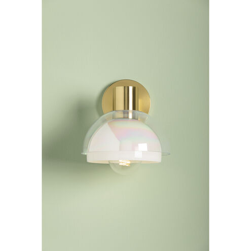 Modena 1 Light 8 inch Aged Brass Wall Sconce Wall Light