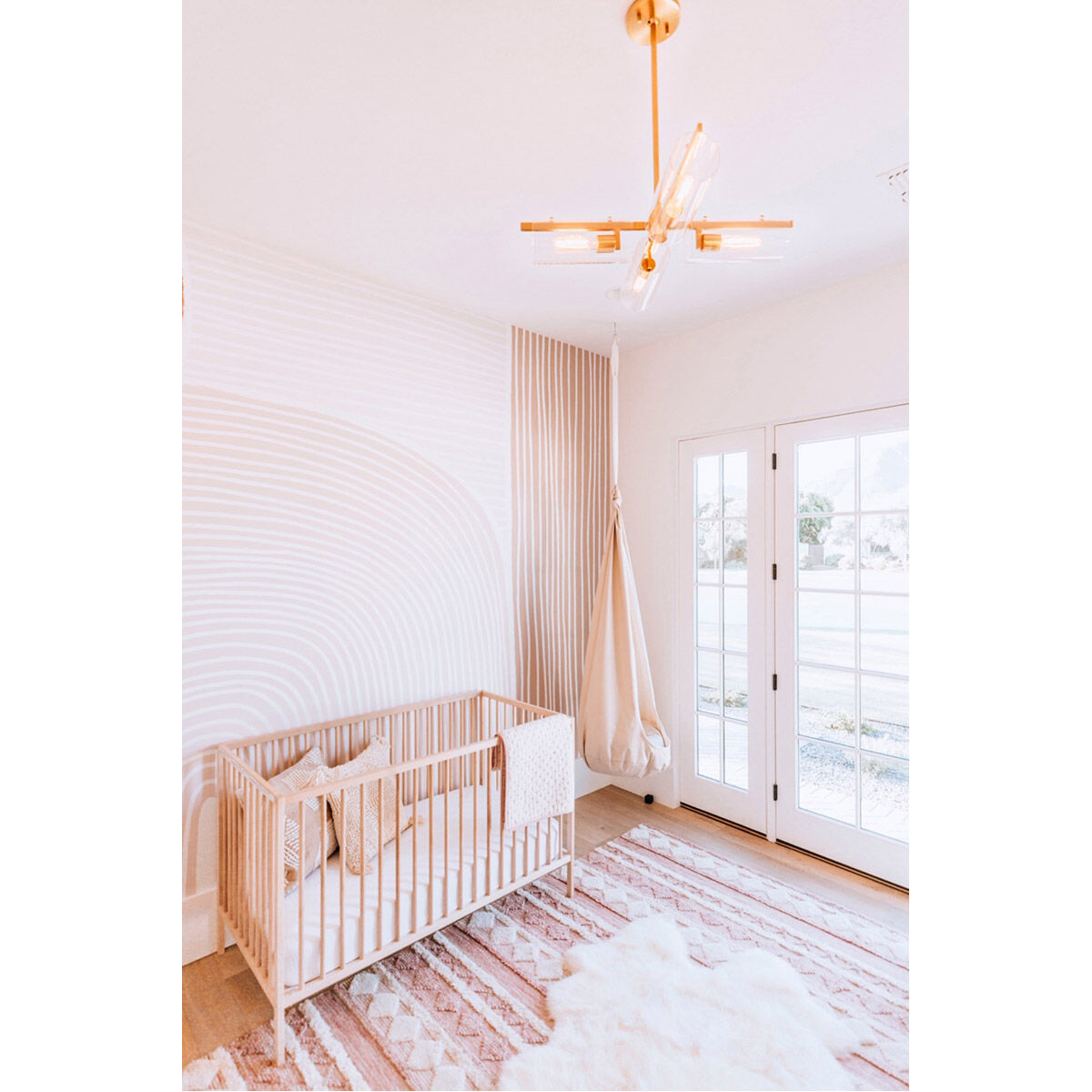 Ariel 4 Light 28 inch Aged Brass Chandelier Ceiling Light