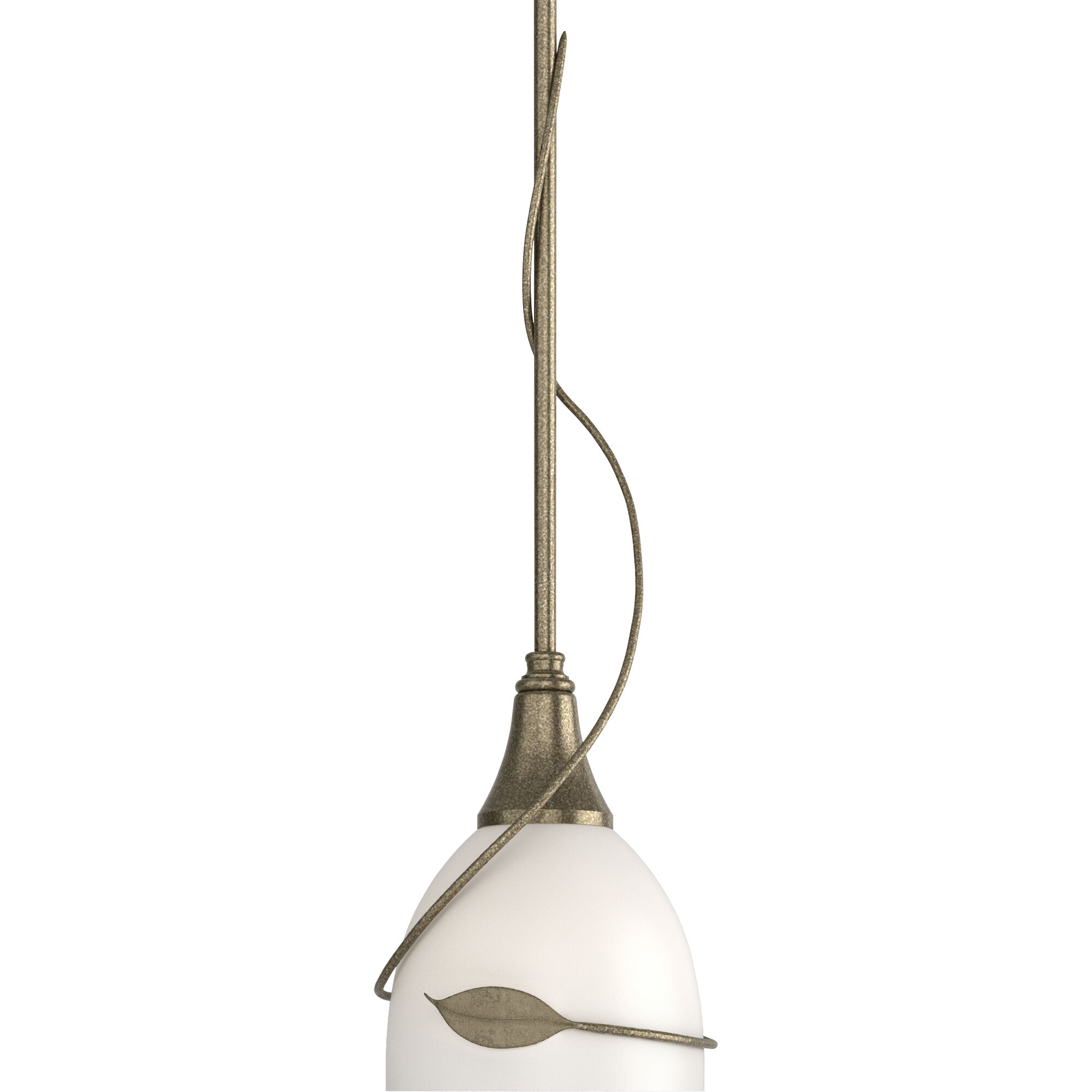 Twining Leaf 1 Light 5.91 inch Soft Gold Mini Pendant Ceiling Light - Open Box
