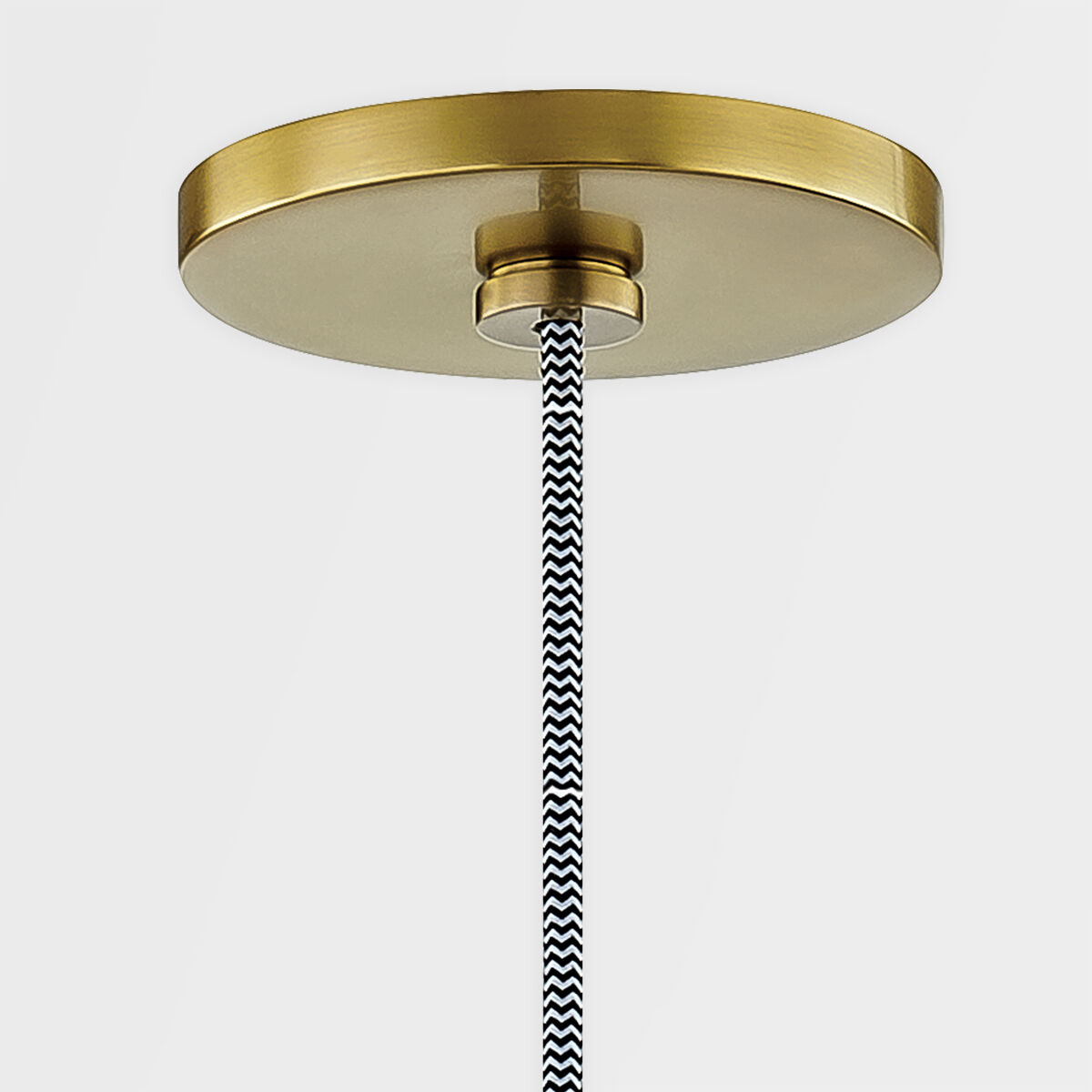 Renee 1 Light 20 inch Aged Brass / Black Pendant Ceiling Light