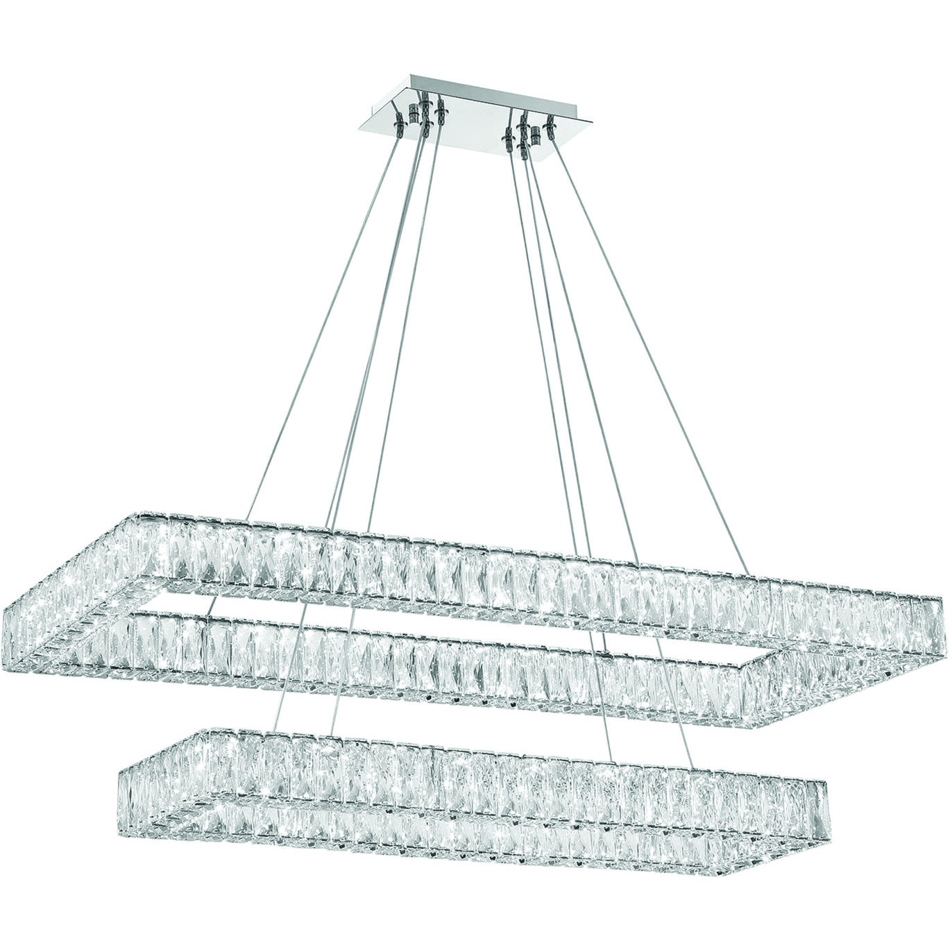 Dickinson 1 Light 41.5 inch Chrome Chandelier Ceiling Light