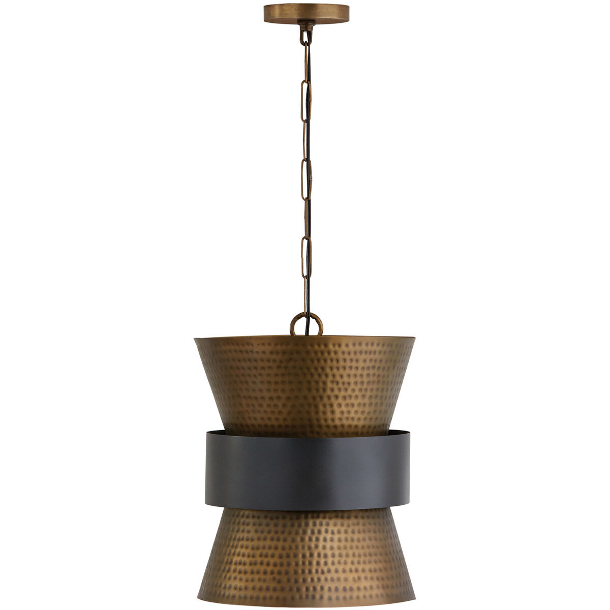 Loren 1 Light 13 inch Patinaed Brass and Dark Zinc Pendant Ceiling Light