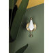 Hikari 1 Light 5 inch Aged Brass/Soft White Wall Sconce Wall Light